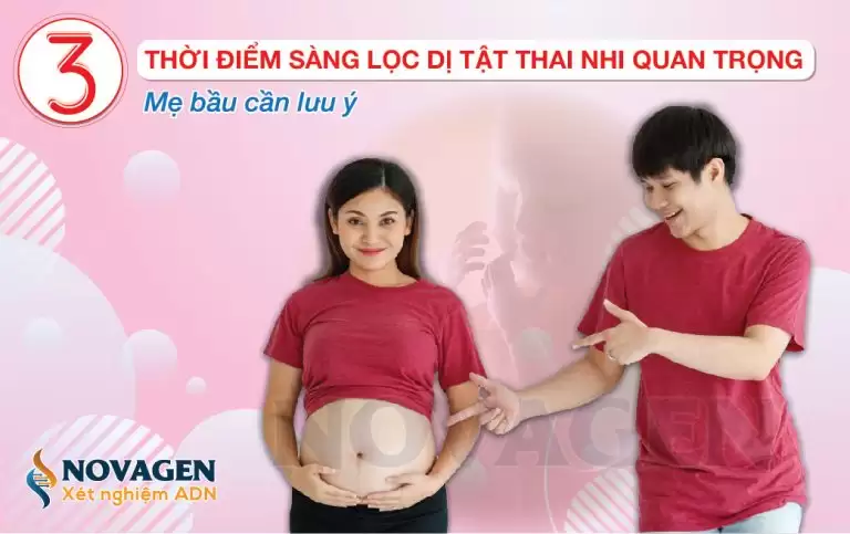 3 Thời Điểm Sàng Lọc Dị Tật Thai Nhi Quan Trọng Mẹ Bầu Cần Lưu Ý