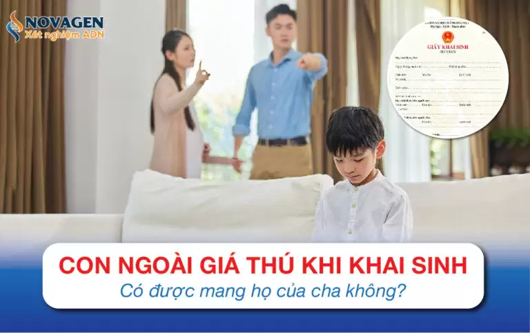 Con Ngoài Giá Thú Khi Khai Sinh Có Được Mang Họ Của Cha Không?