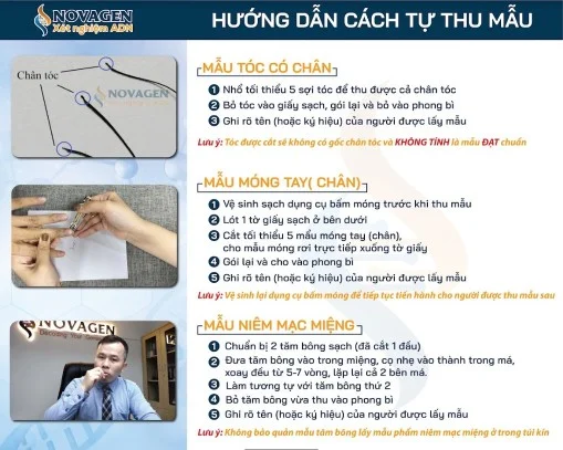 Hướng dẫn cách tự thu mẫu ADN tại nhà ở Bắc Ninh