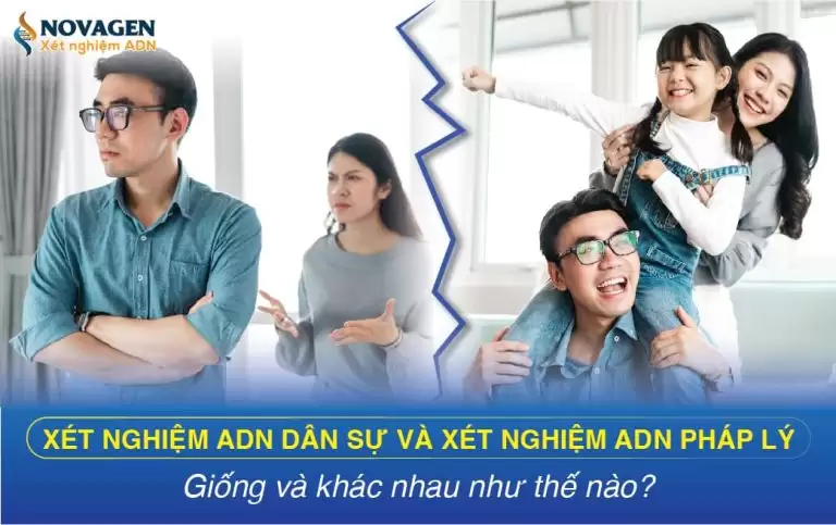 Xét nghiệm ADN dân sự và xét nghiệm ADN pháp lý giống và khác nhau như thế nào?
