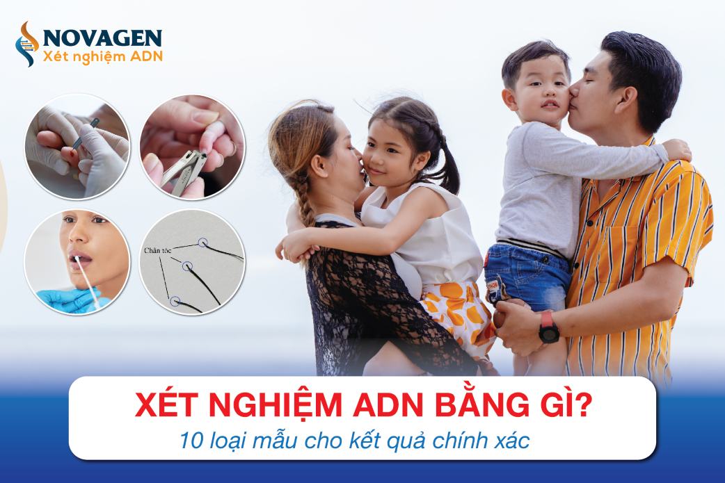 Xét nghiệm ADN bằng gì? 10 loại mẫu cho kết quả chính xác