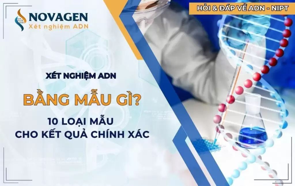 Xét nghiệm ADN bằng mẫu gì? 10 loại mẫu cho kết quả chính xác