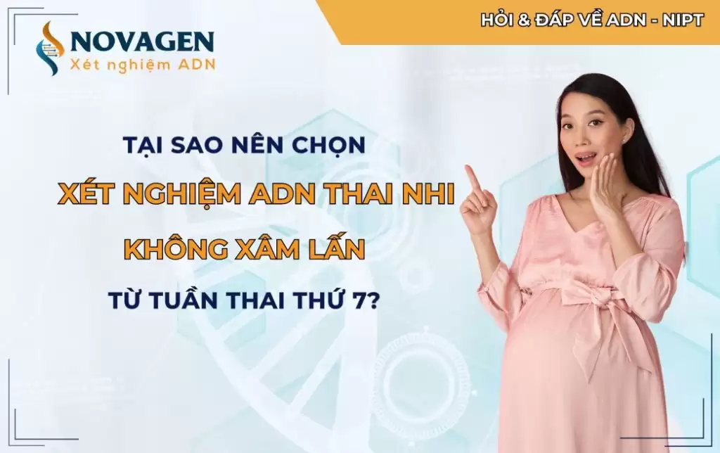 Tại sao nên chọn xét nghiệm ADN thai nhi không xâm lấn từ tuần thai thứ 7?
