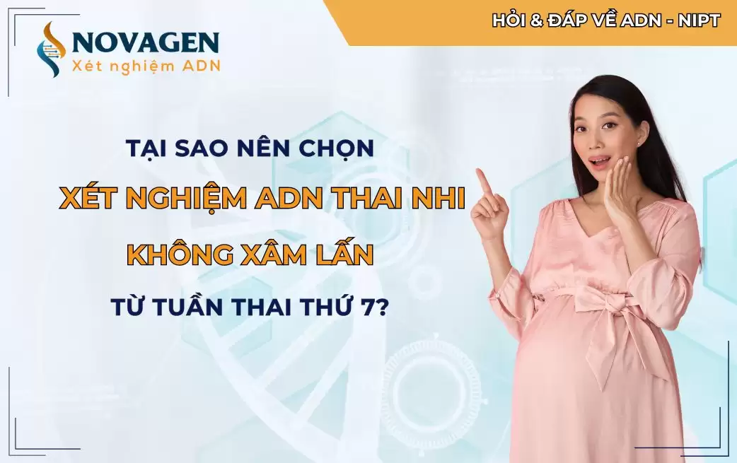 Xét nghiệm ADN thai nhi không xâm lấn từ tuần 7 