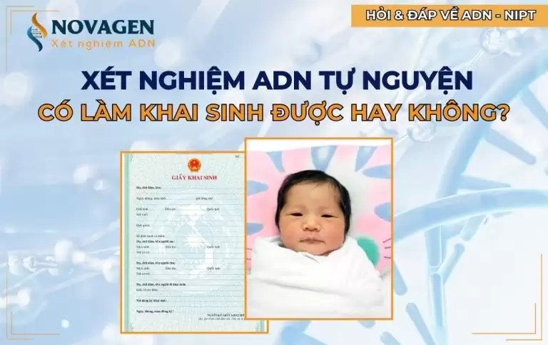 Xét nghiệm ADN tự nguyện có làm khai sinh được không?