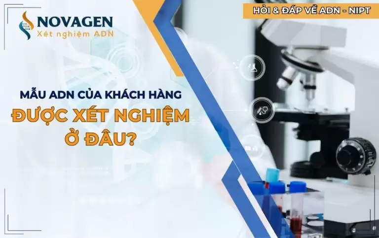 Mẫu ADN của khách hàng được xét nghiệm ở đâu?