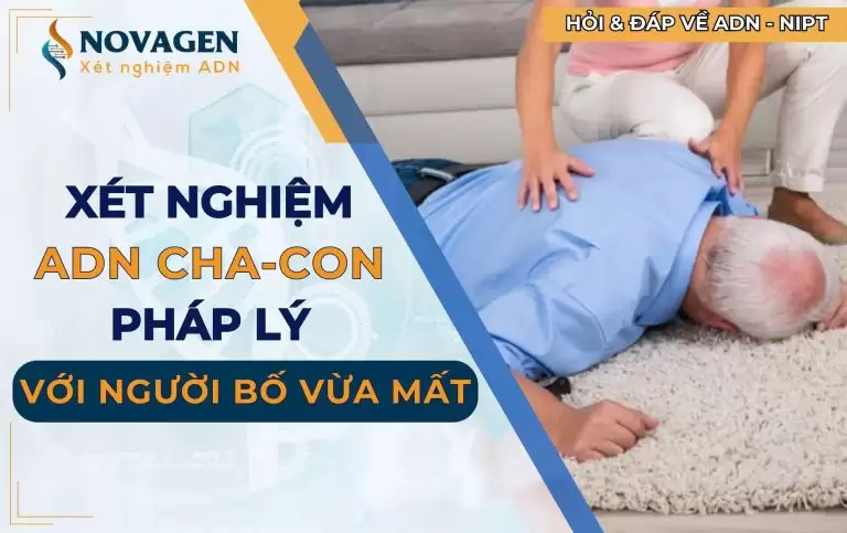 Quy trình làm ADN cha con pháp lý với người bố vừa mất 