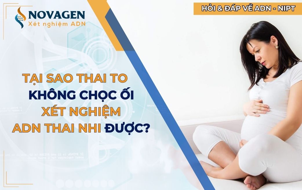 Tại sao thai to thì không chọc ối xét nghiệm ADN thai nhi được? 