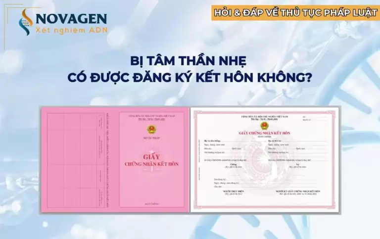 Bị tâm thần nhẹ có được đăng ký kết hôn không?