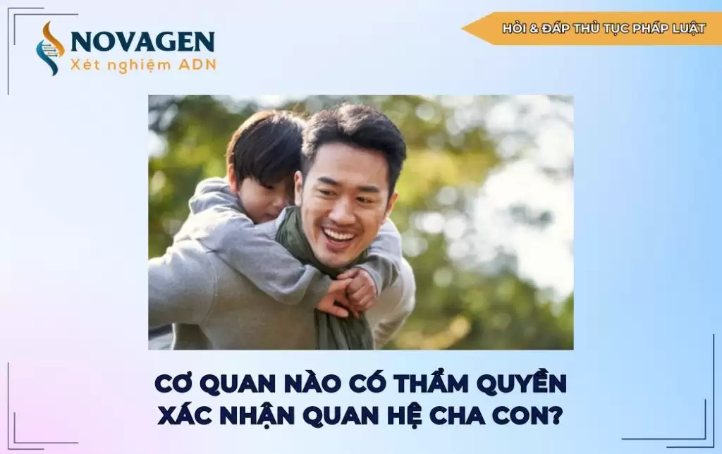 Cơ quan nào có thẩm quyền xác nhận quan hệ cha con? Thủ tục xác nhận quan hệ cha con