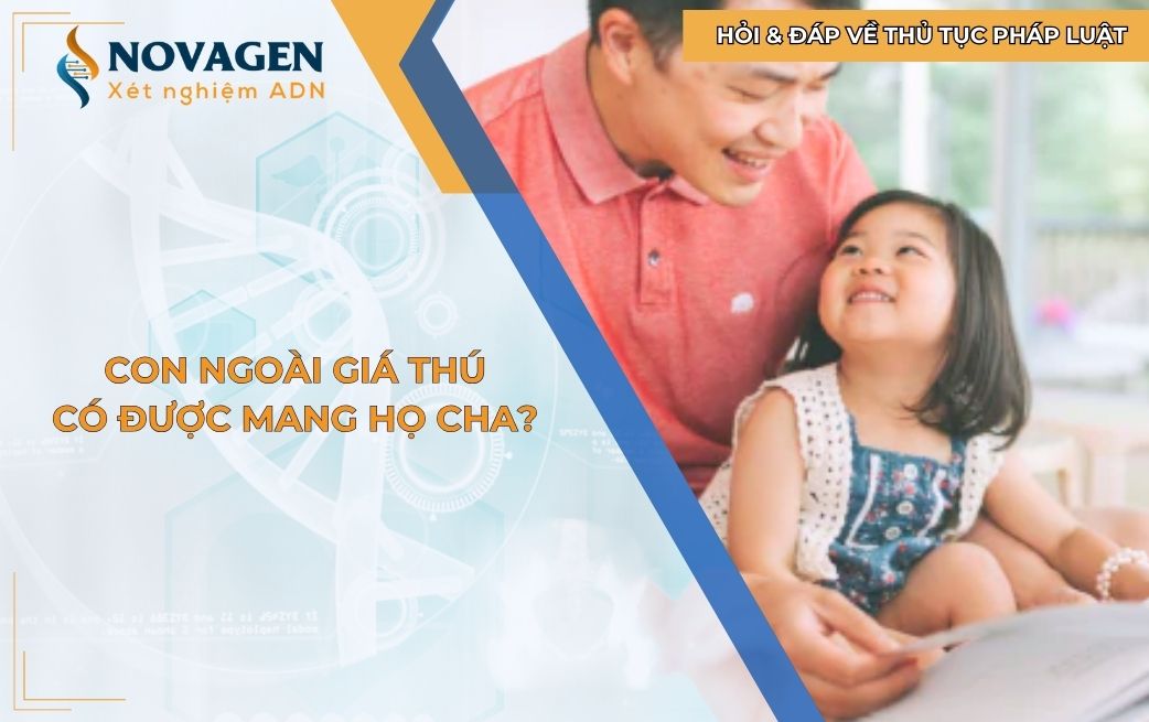 Con ngoài giá thú có được mang họ cha không?