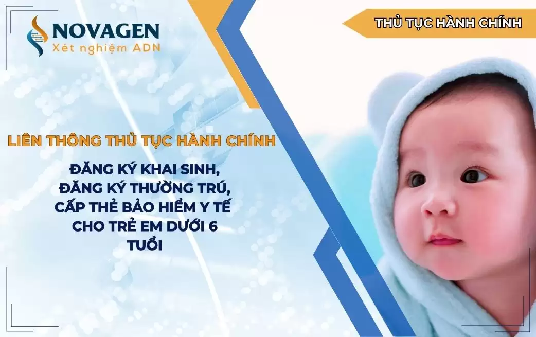 Liên thông thủ tục hành chính về đăng ký khai sinh, đăng ký thường trú, cấp thẻ bảo hiểm y tế cho trẻ em dưới 6 tuổi Liên thông thủ tục hành chính về đăng ký khai sinh, đăng ký thường trú, cấp thẻ bảo hiểm y tế cho trẻ em dưới 6 tuổi
