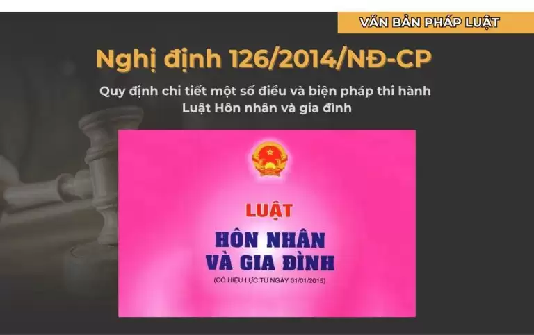 Nghị định 126/2014/NĐ-CP quy định chi tiết một số điều và biện pháp thi hành Luật Hôn nhân và gia đình