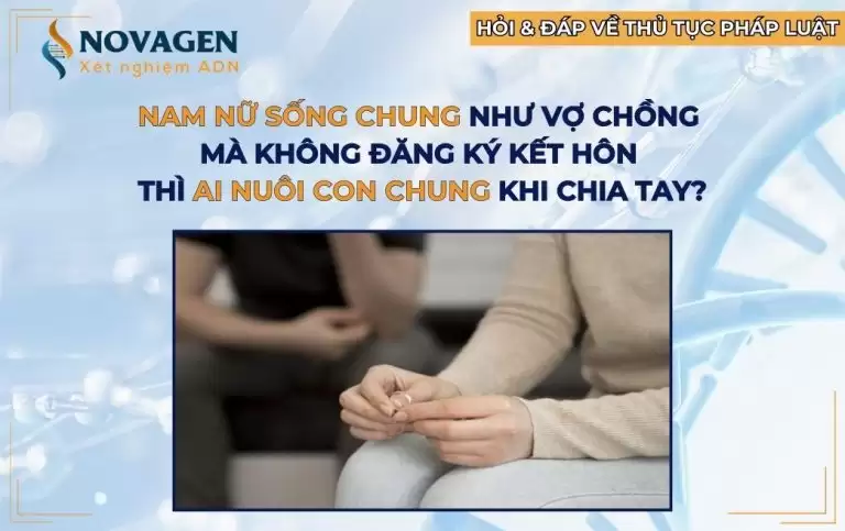 Sống chung như vợ chồng mà không kết hôn thì ai nuôi con chung khi chia tay?