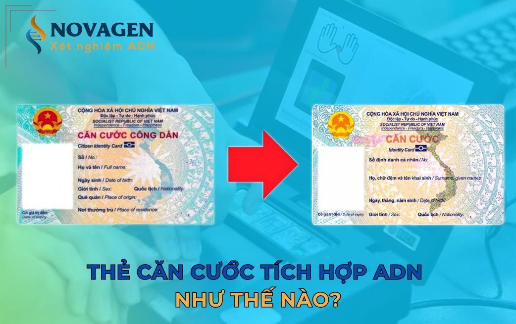 Thẻ căn cước tích hợp ADN như thế nào?