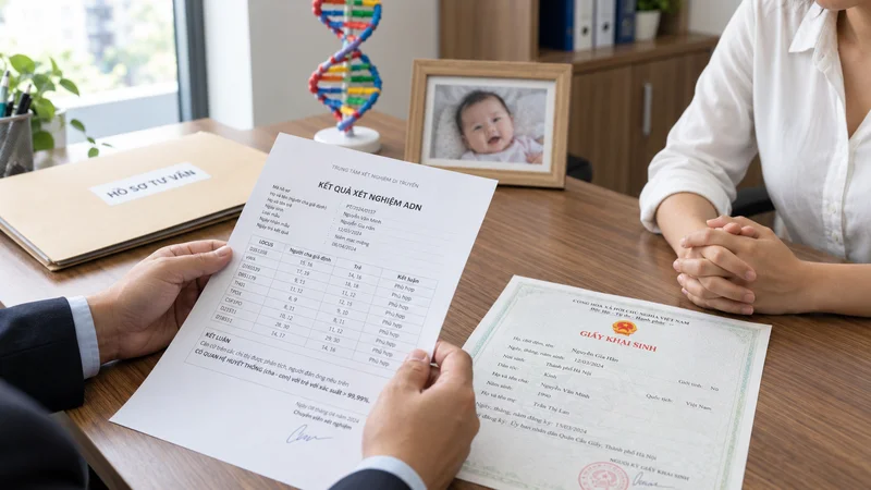 Xét nghiệm ADN làm giấy khai sinh cần thực hiện khi cha mẹ chưa đăng ký kết hôn